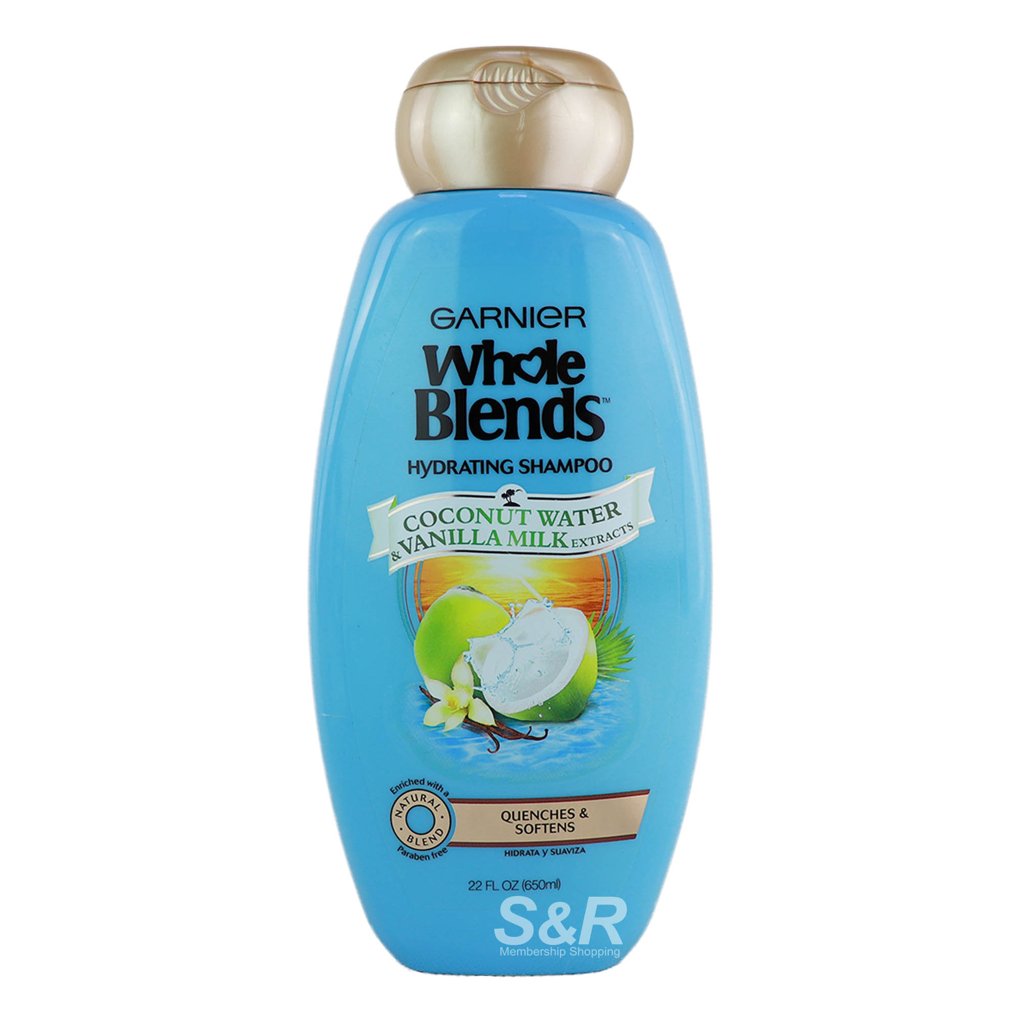 Garnier Whole Blends Hydrating Shampoo 650mL Garnier Whole Blends Hydrating Shampoo 650mL